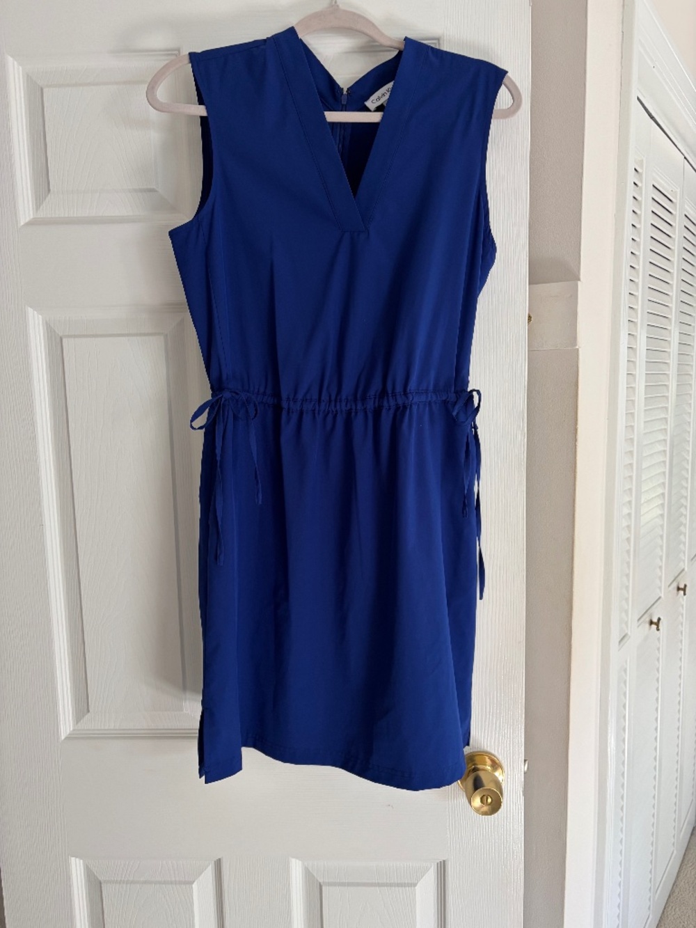 Calvin Klein Royal Blue Elastic Waist Dress Size 4